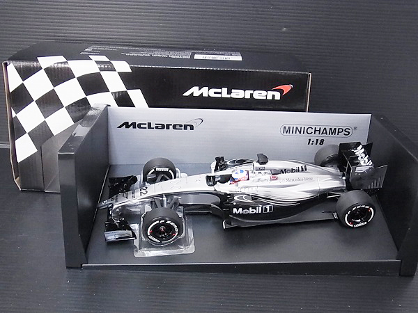 実際に弊社で買取させて頂いたMINICHAMPS McLarenMercedes MP4-29 J.Button/バトン 2014 1/18の画像 6枚目