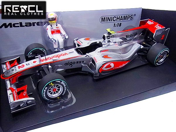 実際に弊社で買取させて頂いたMINICHAMPS マクラーレンMP4-25 カナダGP2010 L.ハミルトン1/18