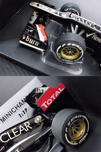 実際に弊社で買取させて頂いたMINICHAMPS Lotus F1 Team K.ライコネン Lotus Renault 1/18の画像 4枚目