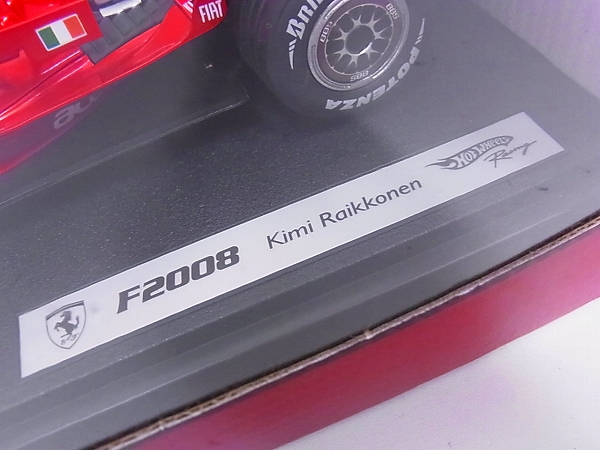 実際に弊社で買取させて頂いたHOT WHEELS F1 F2008 K.RAIKKONEN Ferrari ミニカー 1/18の画像 6枚目