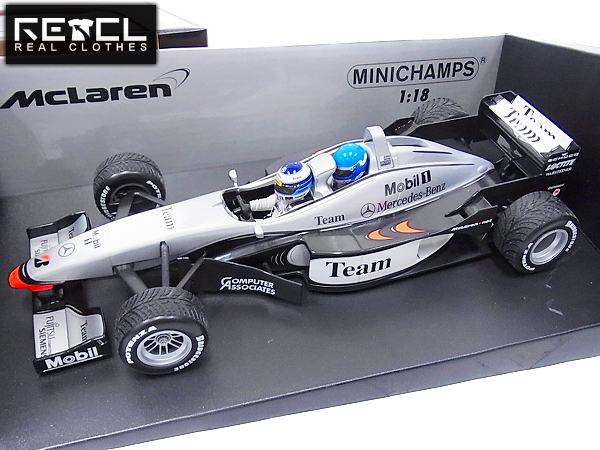 実際に弊社で買取させて頂いたMINICHAMPS マクラーレンMP4-98T Mika&Erja Hakkinen 2000 1/18