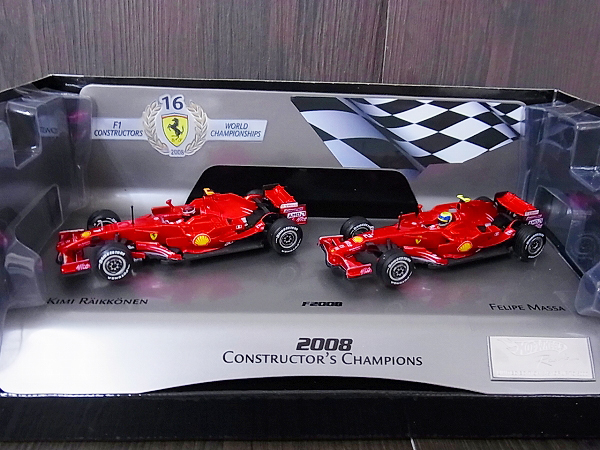 実際に弊社で買取させて頂いたHot Wheels フェラーリ 2008CONSTRUCTORS' CHAMPIONS 1/43の画像 1枚目