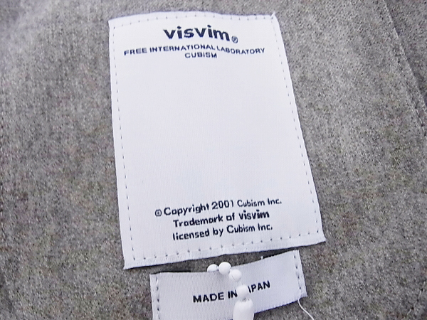 実際に弊社で買取させて頂いたvisvim/ビズビム MT CLOAK ポンチョマント/ケープ灰 VA0000405の画像 4枚目