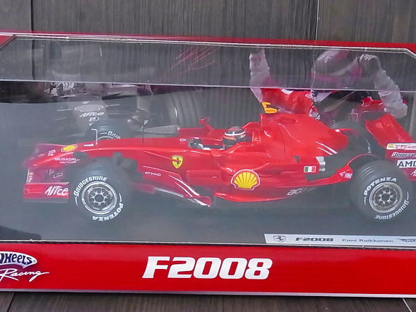 実際に弊社で買取させて頂いた[未使用]ホットウィール フェラーリ F2008 K.Raikkonen 1/18の画像 1枚目