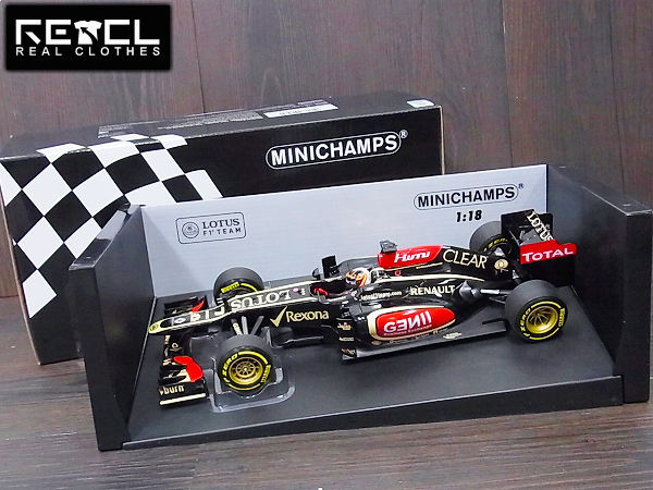 実際に弊社で買取させて頂いたMINICHAMPS Lotus Renault F1 2013 Showcar K.Raikkonen 1/18