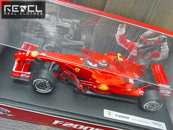 実際に弊社で買取させて頂いたHOT WHEELS F1 F2008 K.RAIKKONEN Ferrari ミニカー 1/18