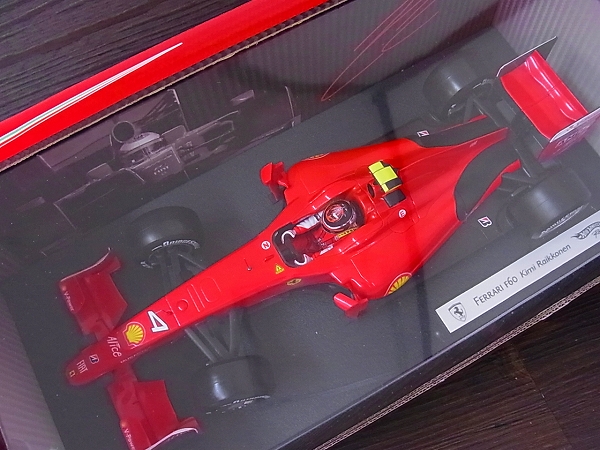 実際に弊社で買取させて頂いた[未使用]ホットウィール フェラーリ F60 K.ライコネン 1/18の画像 1枚目