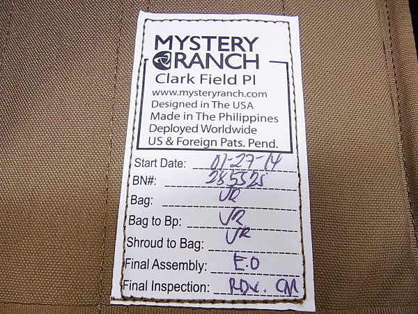 実際に弊社で買取させて頂いたMYSTERY RANCH/ミステリーランチ スイートピー バックパックの画像 8枚目