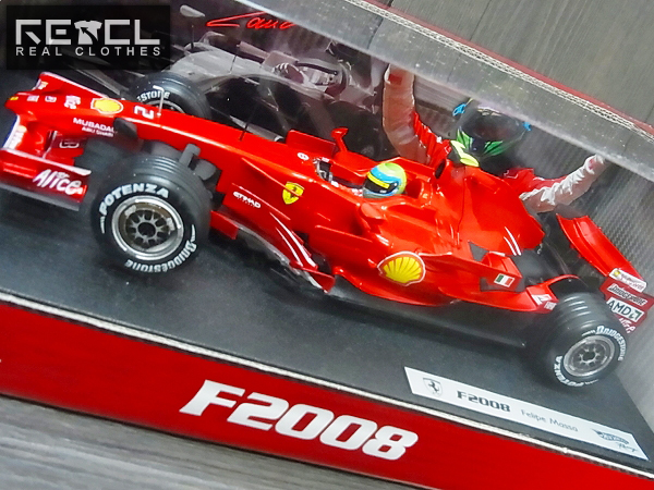 実際に弊社で買取させて頂いたHot Wheels フェラーリF2008 Felipe Massa/フェリペマッサ 1/18