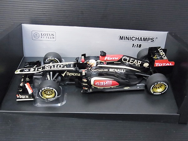 実際に弊社で買取させて頂いたMINICHAMPS Lotus F1 Team K.ライコネン Lotus Renault 1/18の画像 1枚目
