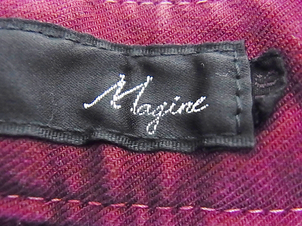 実際に弊社で買取させて頂いたMagine/マージン 立体ポケット カーゴパンツ ワインレッド/46の画像 3枚目