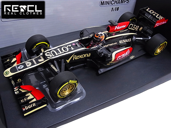 実際に弊社で買取させて頂いたミニチャンプス Showcar 2013 K.ライコネン Lotus F1 1/18の画像 0枚目