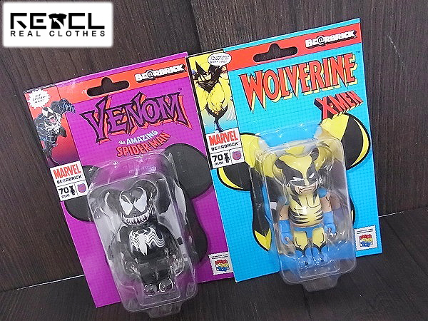 実際に弊社で買取させて頂いた[未使用]ベアブリック メディコムトイ VENOM/WOLVERINE/2点SET