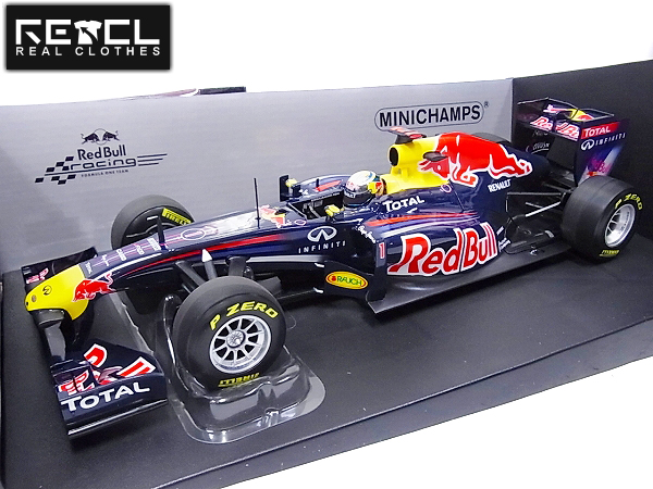 実際に弊社で買取させて頂いたMINICHAMPS RacingRENAULT/RB7 S.Vettel/ベッテル 2011 1/18