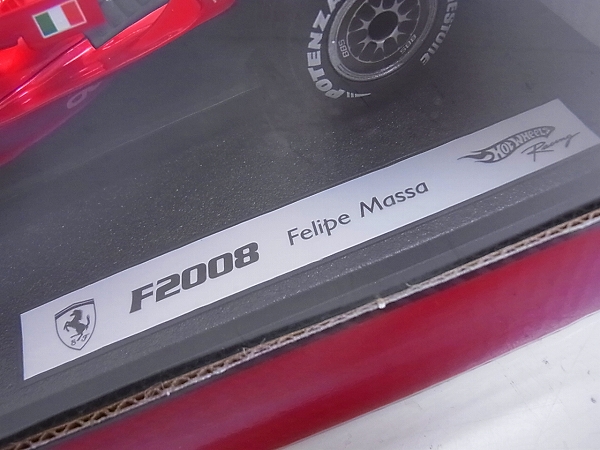 実際に弊社で買取させて頂いた【未使用】ホットウィール F2008 F.マッサ フェラーリ 1/18の画像 2枚目