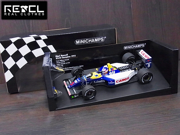 実際に弊社で買取させて頂いたミニチャンプス Williams RENAULT FW14B N.マンセル 1992 1/18