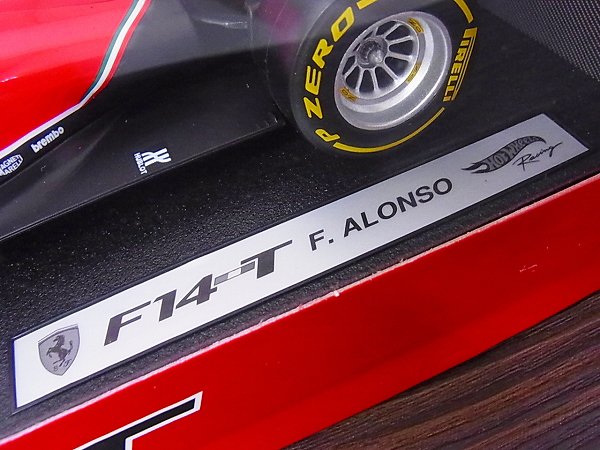 実際に弊社で買取させて頂いた[未使用]ホットウィール フェラーリ F14T 2014 F.アロンソ 1/18の画像 2枚目