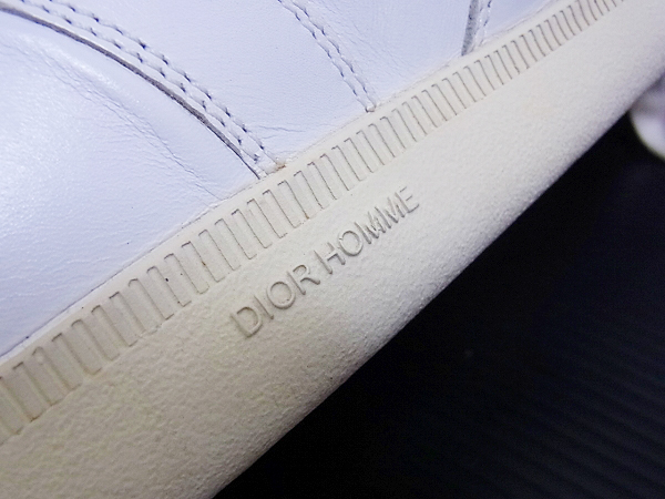 実際に弊社で買取させて頂いたDior Homme/ディオールオム ハイカットレザースニーカー 43の画像 9枚目