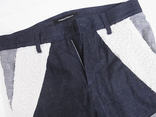 実際に弊社で買取させて頂いたPHENOMENON/フェノメノン 13AW MIX DENIM LAYERD PANTS/30の画像 2枚目