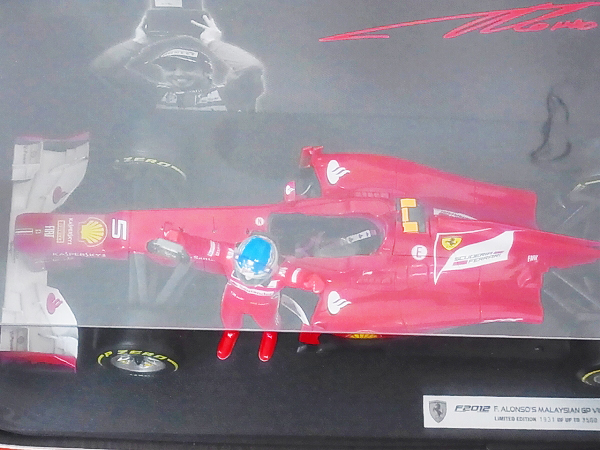 実際に弊社で買取させて頂いた[未使用]ホットウィール フェラーリ F2012 F.アロンソ 1/18の画像 2枚目