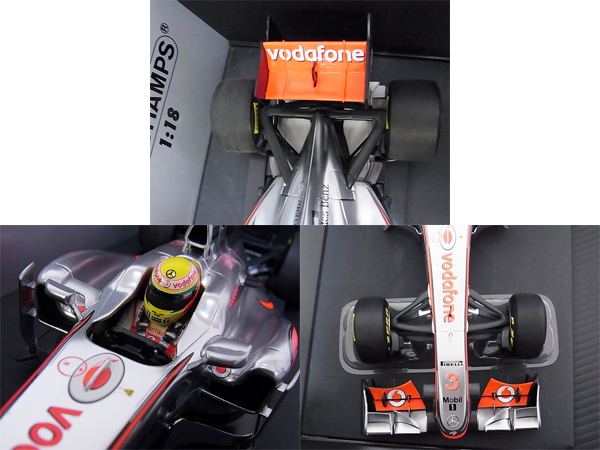 実際に弊社で買取させて頂いたMINICHAMPS Mclaren Mercedes MP4-26 L.ハミルトン 2011 1/18の画像 3枚目