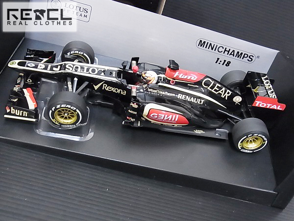 実際に弊社で買取させて頂いたMINICHAMPS Lotus F1 Team K.ライコネン Lotus Renault 1/18
