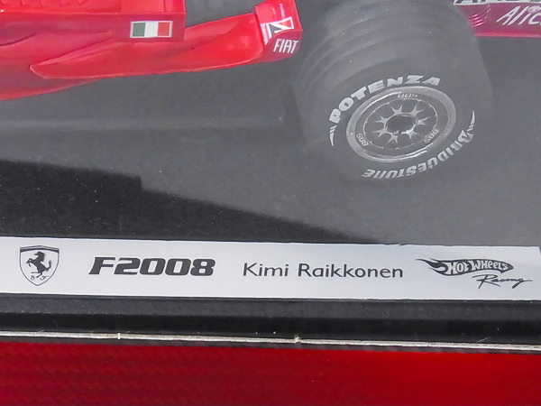 実際に弊社で買取させて頂いた[未使用]ホットウィール フェラーリ F2008 K.Raikkonen 1/18の画像 5枚目