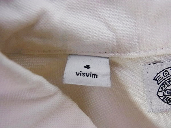 実際に弊社で買取させて頂いたVisvim/ヴィズヴィム フリンジ付き/長袖ボタンシャツ 白 4の画像 3枚目