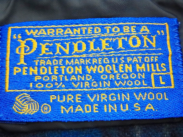 実際に弊社で買取させて頂いたPENDLETON/ペンドルトン ウール チェック/ネルシャツ Lの画像 2枚目