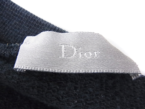 実際に弊社で買取させて頂いたDIOR HOMME/ディオール オム スウェット/トレーナー 黒/XSの画像 2枚目