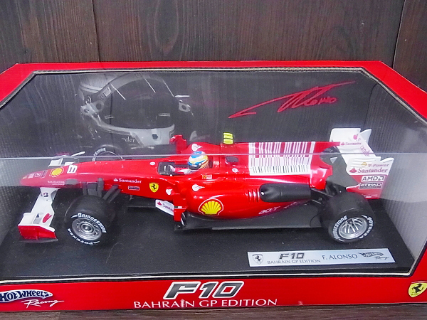 実際に弊社で買取させて頂いた[未使用]Hot Wheels Ferrari F10 バーレーンGP F.Alonso 1/18の画像 3枚目