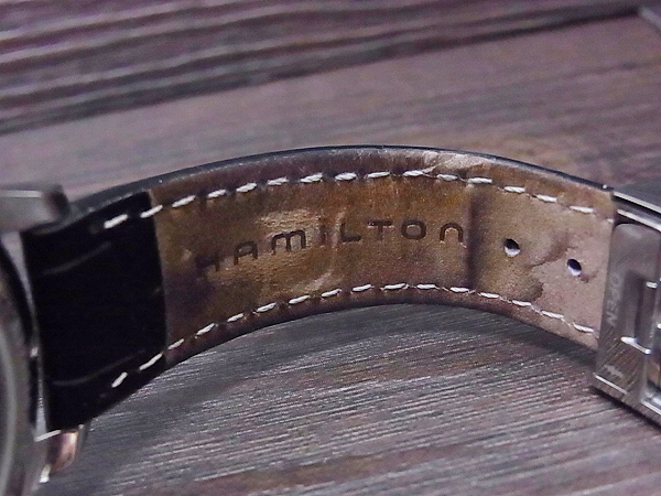 実際に弊社で買取させて頂いたHAMILTON ジャズマスター ビューマチックデイト/自動巻/H324550の画像 6枚目