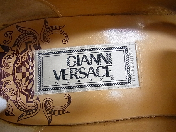 実際に弊社で買取させて頂いたGIANNI VERSACE/ジャンニ ヴェルサーチ レザーシューズ/40の画像 8枚目