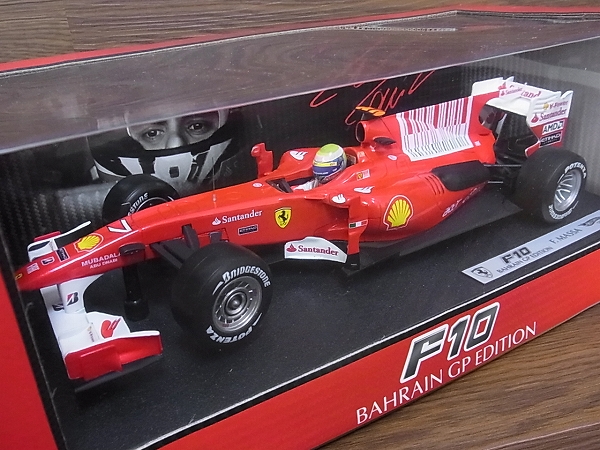 実際に弊社で買取させて頂いた未開封 Hot Wheels フェラーリ F10 バーレーンGP F.Massa 1/18の画像 3枚目