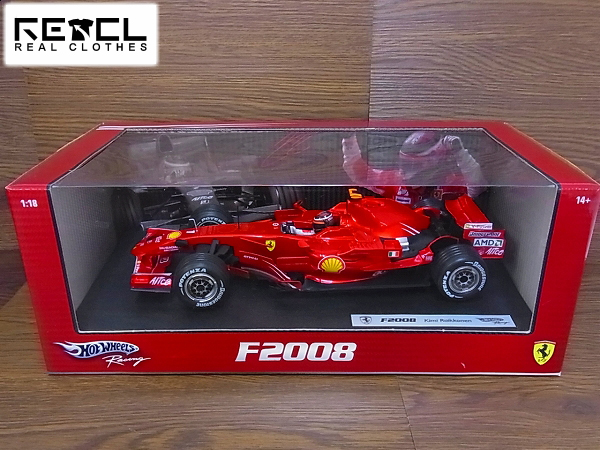 実際に弊社で買取させて頂いた【未使用】ホットウィール F2008 F.マッサ フェラーリ 1/18