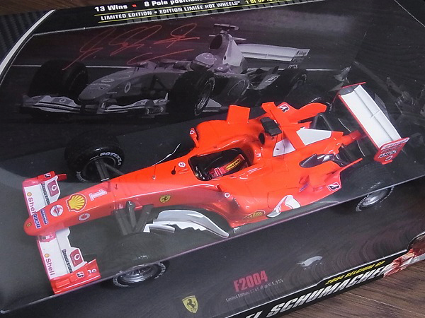 実際に弊社で買取させて頂いたホットウィール F2004 ベルギーGP/M.シューマッハ N2078 1/18の画像 2枚目