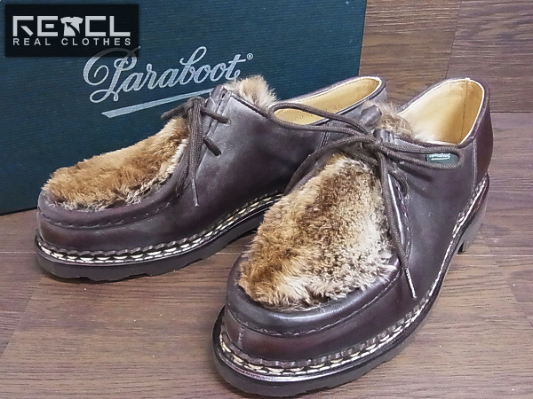 実際に弊社で買取させて頂いたParaboot/パラブーツ ミカエル ラパン ラビットファー 0100/4.5