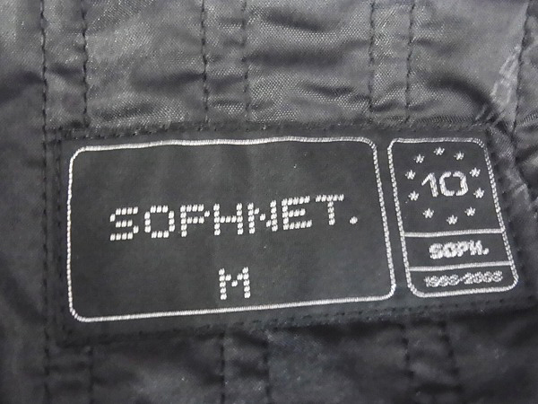 実際に弊社で買取させて頂いたSOPHNET/ソフネット 10th シンサレートベスト ブラック Mの画像 2枚目