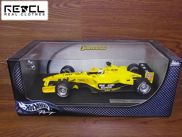 実際に弊社で買取させて頂いたHOT WHEELS B1649 F1 JORDAN EJ13 GIANCARLO FISICHELLA 1/18