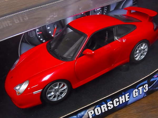 実際に弊社で買取させて頂いたHot Wheels/ホットウィール メタルコレ ポルシェ GT3 赤 1/18の画像 2枚目