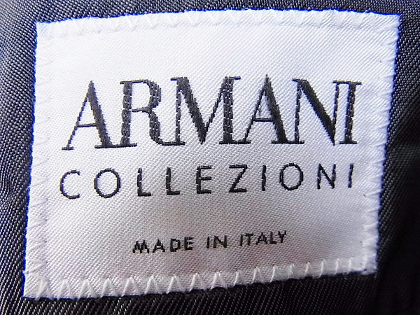 実際に弊社で買取させて頂いたARMANI COLLEZIONI/アルマーニ 上下セットアップスーツ 48の画像 2枚目