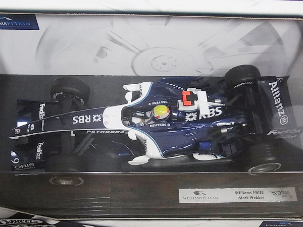 実際に弊社で買取させて頂いた[未使用]Hot Wheels ウィリアムズ F1チーム MARK WEBBER 1/18の画像 2枚目