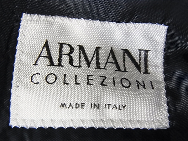 実際に弊社で買取させて頂いたARMANI COLLEZIONI/アルマーニ 上下セットアップスーツ 46Rの画像 2枚目