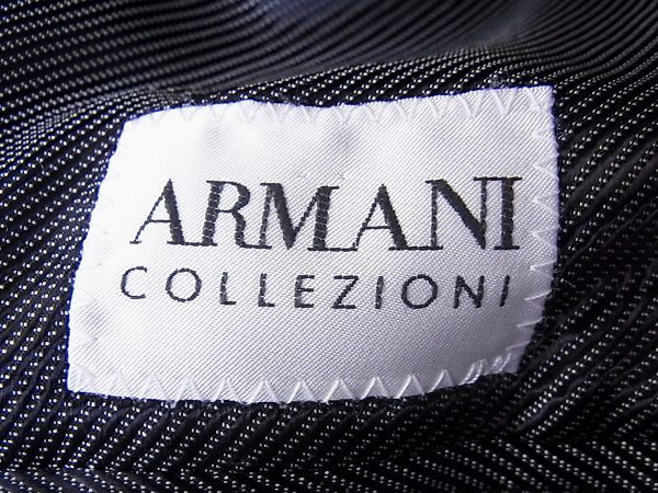 実際に弊社で買取させて頂いたARMANI COLLEZIONI/アルマーニ ベロアテーラードジャケット 48Rの画像 5枚目