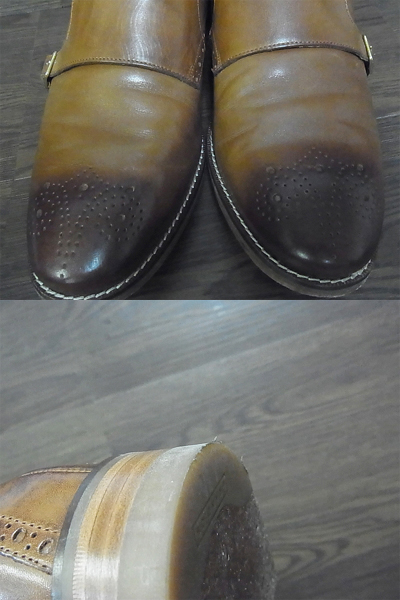 実際に弊社で買取させて頂いたCOLE HAAN/コールハーン CAMBRIDGE DOUBLE MONK/C12900/10Mの画像 8枚目