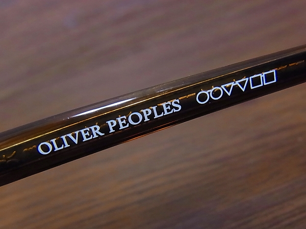 実際に弊社で買取させて頂いたOLIVER PEOPLES Gregory Peck デミ柄 伊達メガネ OV5186-1003の画像 6枚目