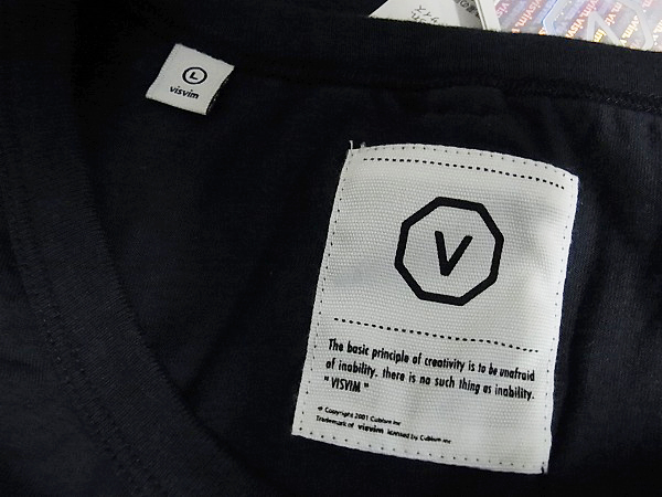 実際に弊社で買取させて頂いたvisvim/ビズビム 09SS IVY TEE 切替 5部袖カットソー/Tシャツ/Lの画像 2枚目