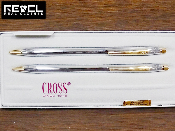 実際に弊社で買取させて頂いたCROSS センチュリー クラシック ボールペン ペンシル 2点SET