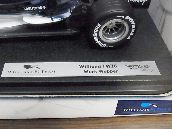 実際に弊社で買取させて頂いた[未使用]Hot Wheels ウィリアムズ F1チーム MARK WEBBER 1/18の画像 3枚目