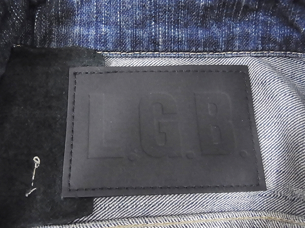 実際に弊社で買取させて頂いたL.G.B/ルグランブルー 加工デニムジャケット G-3/BR+L/1の画像 2枚目